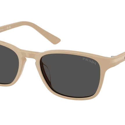 Prada PRD13SU Pillow Sunglasses  26I08Z-Dark Beige 52-140-18 - Color Map Brown
