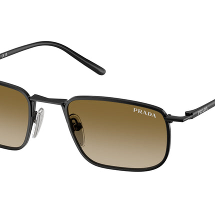 Prada PRD52S Pillow Sunglasses  1AB20U-Black 49-145-20 - Color Map Black