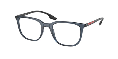 Prada Linea Rossa PS01OV Pillow Eyeglasses  CZH1O1-Trasparent Blue 50-145-19 - Color Map Blue