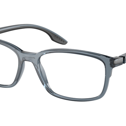 Prada Linea Rossa PS01PV Pillow Eyeglasses  CZH1O1-Transparent Blue 56-145-17 - Color Map Blue