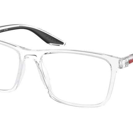 Prada Linea Rossa PS01QV Pillow Eyeglasses  2AZ1O1-Crystal 56-145-17 - Color Map Transparent
