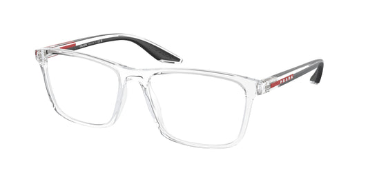 Prada Linea Rossa PS01QV Pillow Eyeglasses  2AZ1O1-Crystal 56-145-17 - Color Map Transparent