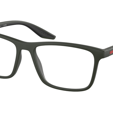 Prada Linea Rossa PS01QV Pillow Eyeglasses  5361O1-Matte Green 54-145-17 - Color Map Green