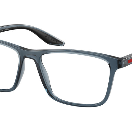 Prada Linea Rossa PS01QV Pillow Eyeglasses  CZH1O1-Transparent Azure 56-145-17 - Color Map Blue