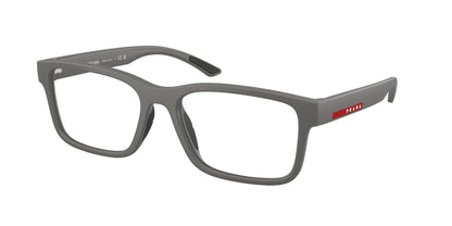 Prada Linea Rossa PS01RV Rectangle Eyeglasses  16X1O1-Metallized Grey 56-145-18 - Color Map Grey