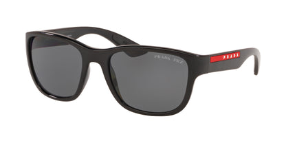 Prada Linea Rossa ACTIVE PS01US Pillow Sunglasses  1AB5Z1-Black 55-140-19 - Color Map Black