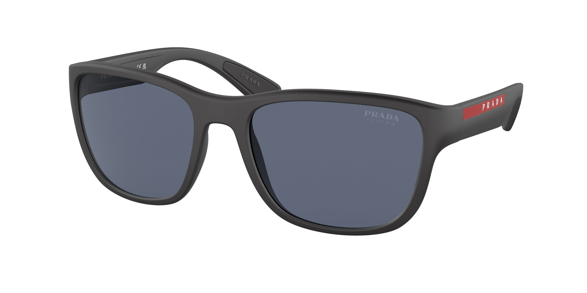 Prada Linea Rossa ACTIVE PS01US Pillow Sunglasses  DG009R-Rubber Black 59-145-19 - Color Map Black