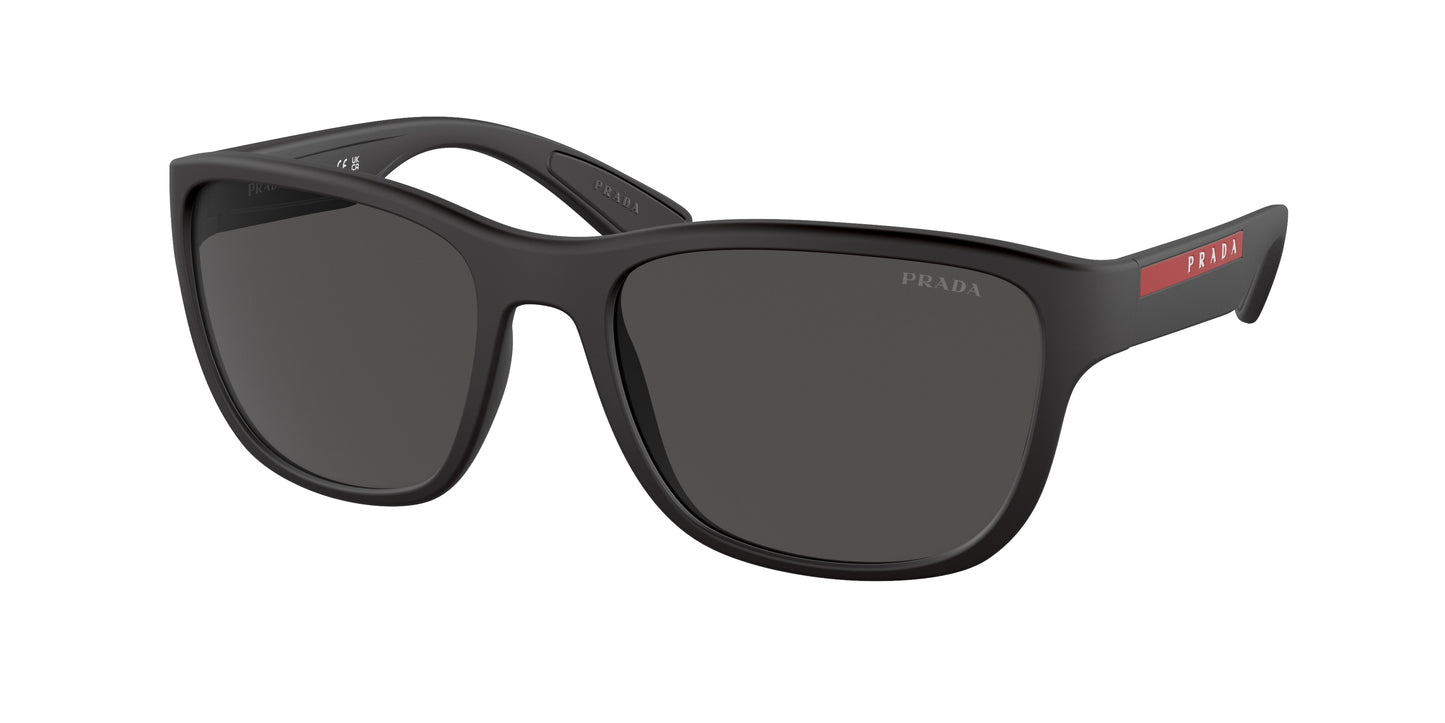 Prada Linea Rossa ACTIVE PS01US Pillow Sunglasses  DG05S0-Black Rubber 59-145-19 - Color Map Black