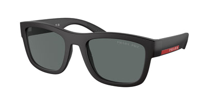Prada Linea Rossa PS01ZSF Pillow Sunglasses  DG002G-Black Rubber 56-145-21 - Color Map Black