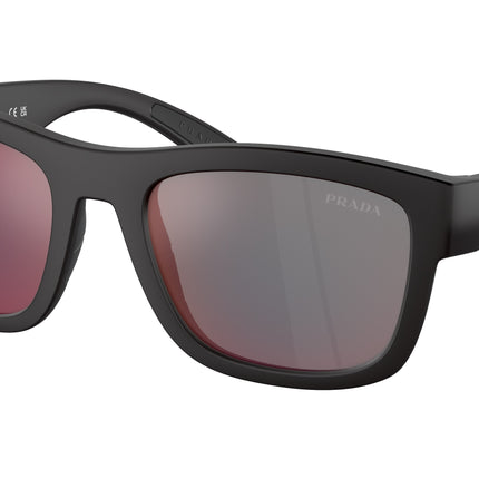 Prada Linea Rossa PS01ZS Pillow Sunglasses  DG008F-Black Rubber 56-145-21 - Color Map Black