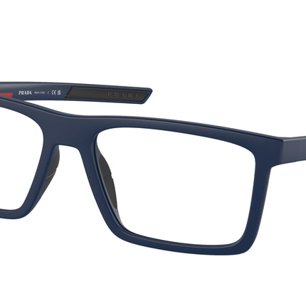 Prada Linea Rossa PS02QV Rectangle Eyeglasses  MAG1O1-Matte Blue 56-145-17 - Color Map Blue