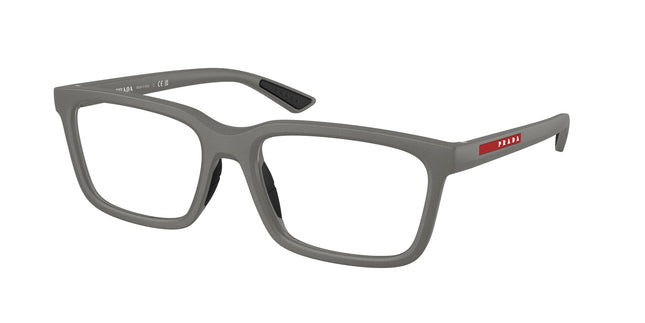 Prada Linea Rossa PS02SVF Rectangle Eyeglasses  16X1O1-Metal Grey 56-145-18 - Color Map Grey