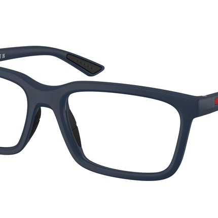 Prada Linea Rossa PS02SV Rectangle Eyeglasses  MAG1O1-Matte Blue 56-145-18 - Color Map Blue