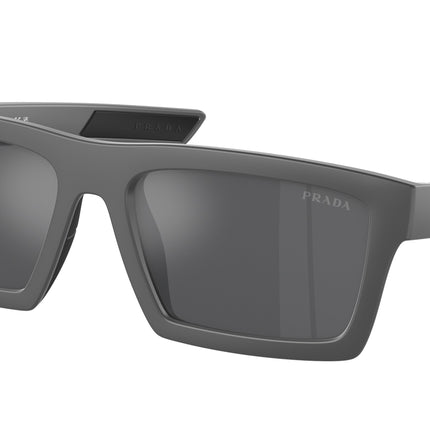 Prada Linea Rossa PS02ZSU Rectangle Sunglasses  18K60A-Metal Grey 58-145-18 - Color Map Grey