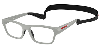 Prada Linea Rossa PS03RV Pillow Eyeglasses  13Z1O1-Matte Iron Grey 56-145-17 - Color Map Grey