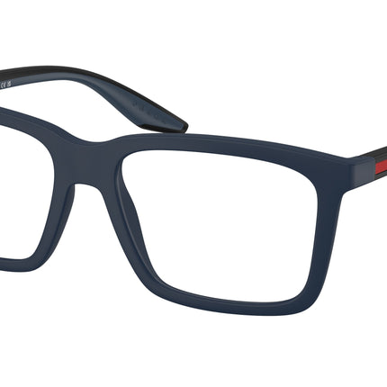 Prada Linea Rossa PS03SV Rectangle Eyeglasses  TFY1O1-Matte Blue 55-145-17 - Color Map Blue