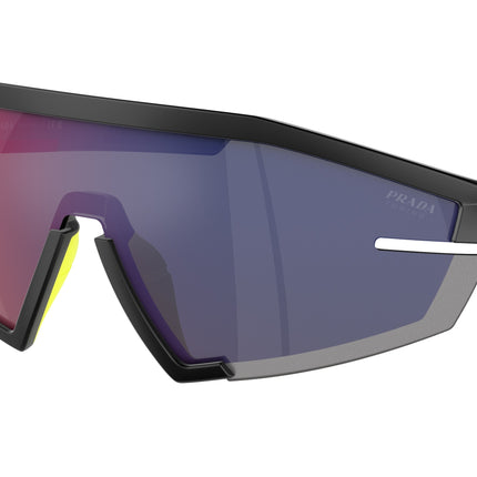 Prada Linea Rossa PS03ZS Irregular Sunglasses  1BO10A-Matte Black 44-125-144 - Color Map Black