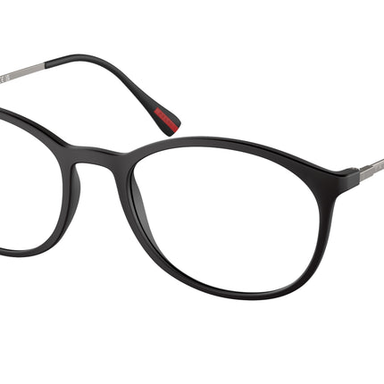 Prada Linea Rossa LIFESTYLE PS04HV Rectangle Eyeglasses  DG01O1-Black Rubber 53-140-19 - Color Map Black
