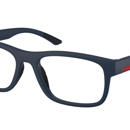 Prada Linea Rossa PS04QV Rectangle Eyeglasses  MAG1O1-Matte Blue 54-145-18 - Color Map Blue