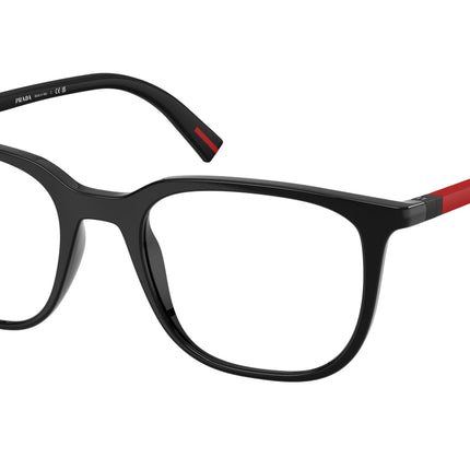 Prada Linea Rossa PS04RV Pillow Eyeglasses  1AB1O1-Black 50-145-19 - Color Map Black
