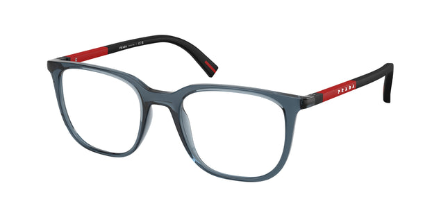 Prada Linea Rossa PS04RV Pillow Eyeglasses  CZH1O1-Transparent Blue 50-145-19 - Color Map Blue