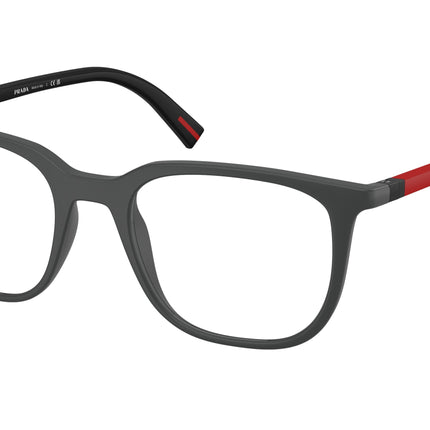 Prada Linea Rossa PS04RV Pillow Eyeglasses  UFK1O1-Grey Rubber 50-145-19 - Color Map Grey