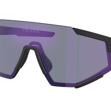 Prada Linea Rossa PS04WS Pillow Sunglasses  DG070A-Black Rubber 0-130-137 - Color Map Black