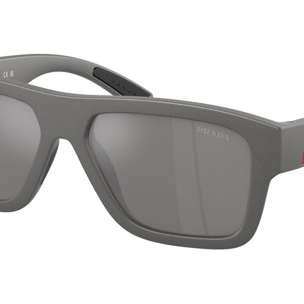 Prada Linea Rossa PS04ZSF Square Sunglasses  16X7W1-Grey Metal 56-145-16 - Color Map Grey