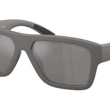 Prada Linea Rossa PS04ZS Square Sunglasses  16X7W1-Grey Metal 56-145-16 - Color Map Grey