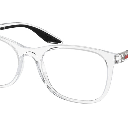 Prada Linea Rossa PS05PV Pillow Eyeglasses  2AZ1O1-Crystal 55-145-19 - Color Map Transparent