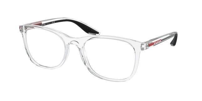 Prada Linea Rossa PS05PV Pillow Eyeglasses  2AZ1O1-Crystal 55-145-19 - Color Map Transparent