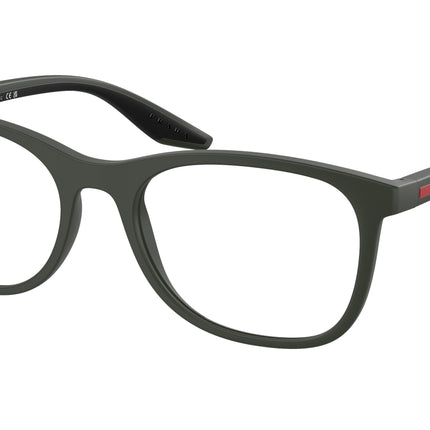 Prada Linea Rossa PS05PV Pillow Eyeglasses  5361O1-Matte Green 53-145-19 - Color Map Green