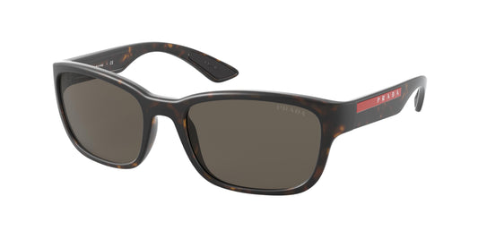 Prada Linea Rossa PS05VS Pillow Sunglasses  5645G1-Havana Demishiny 57-145-19 - Color Map Tortoise