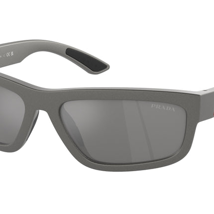 Prada Linea Rossa PS05ZS Rectangle Sunglasses  16X7W1-Grey Metal 59-140-17 - Color Map Grey