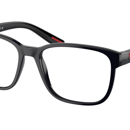 Prada Linea Rossa PS06PV Pillow Eyeglasses  1AB1O1-Black 55-145-18 - Color Map Black