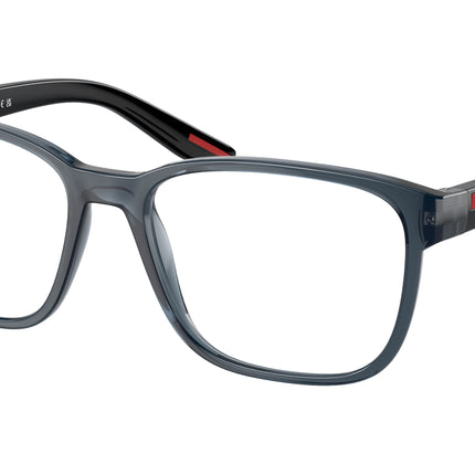 Prada Linea Rossa PS06PV Pillow Eyeglasses  CZH1O1-Crystal Blue 55-145-18 - Color Map Blue