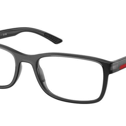 Prada Linea Rossa PS06RV Pillow Eyeglasses  01D1O1-Transparent Grey 55-145-19 - Color Map Grey