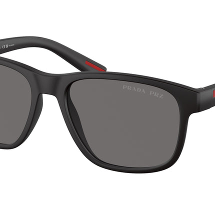 Prada Linea Rossa PS06YS Pillow Sunglasses  DG002G-Black Rubber 56-145-17 - Color Map Black