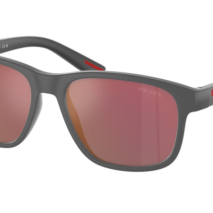 Prada Linea Rossa PS06YS Pillow Sunglasses  UFK10A-Grey Rubber 56-145-17 - Color Map Grey