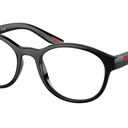 Prada Linea Rossa PS07PV Phantos Eyeglasses  1AB1O1-Black 53-145-20 - Color Map Black