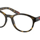 Prada Linea Rossa PS07PV Phantos Eyeglasses  5811O1-Havana Rubber 53-145-20 - Color Map Tortoise