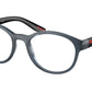 Prada Linea Rossa PS07PV Phantos Eyeglasses  CZH1O1-Crystal Blue 53-145-20 - Color Map Blue
