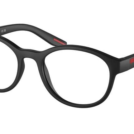 Prada Linea Rossa PS07PV Phantos Eyeglasses  DG01O1-Black Rubber 53-145-20 - Color Map Black