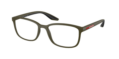 Prada Linea Rossa PS07RV Pillow Eyeglasses  15X1O1-Matte Green 55-145-18 - Color Map Green