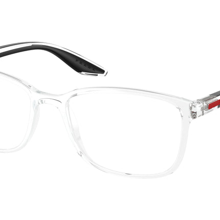 Prada Linea Rossa PS07RV Pillow Eyeglasses  2AZ1O1-Crystal 55-145-18 - Color Map Transparent