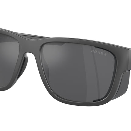 Prada Linea Rossa PS07WS Pillow Sunglasses  UFK60A-Grey Rubber 59-130-17 - Color Map Grey