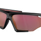 Prada Linea Rossa PS07YS Irregular Sunglasses  DG010A-Black Rubber 76-125-12 - Color Map Black