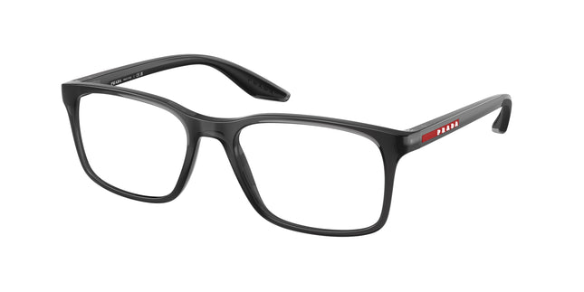 Prada Linea Rossa PS08RV Pillow Eyeglasses  01D1O1-Crystal Grey 54-145-18 - Color Map Grey