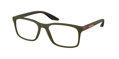Prada Linea Rossa PS08RV Pillow Eyeglasses  15X1O1-Matte Green 54-145-18 - Color Map Green