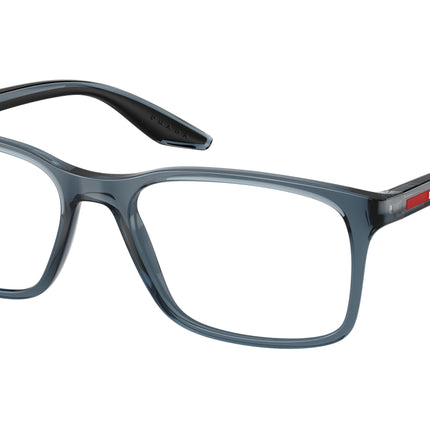 Prada Linea Rossa PS08RV Pillow Eyeglasses  CZH1O1-Transparent Azure 54-145-18 - Color Map Blue